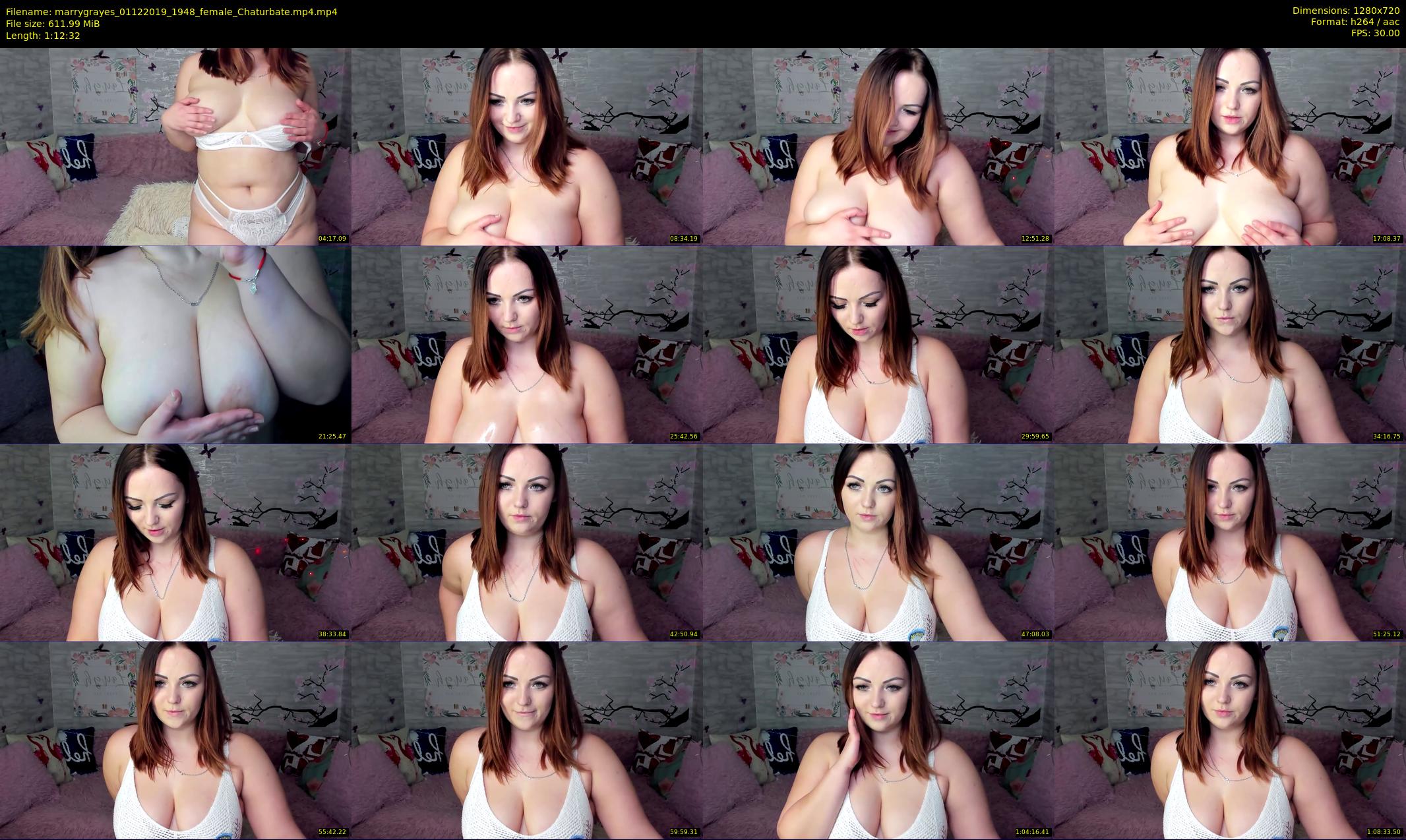 marrygrayes — 73 minute Chaturbate female cam show recording, 720p, Dec 1, 2019