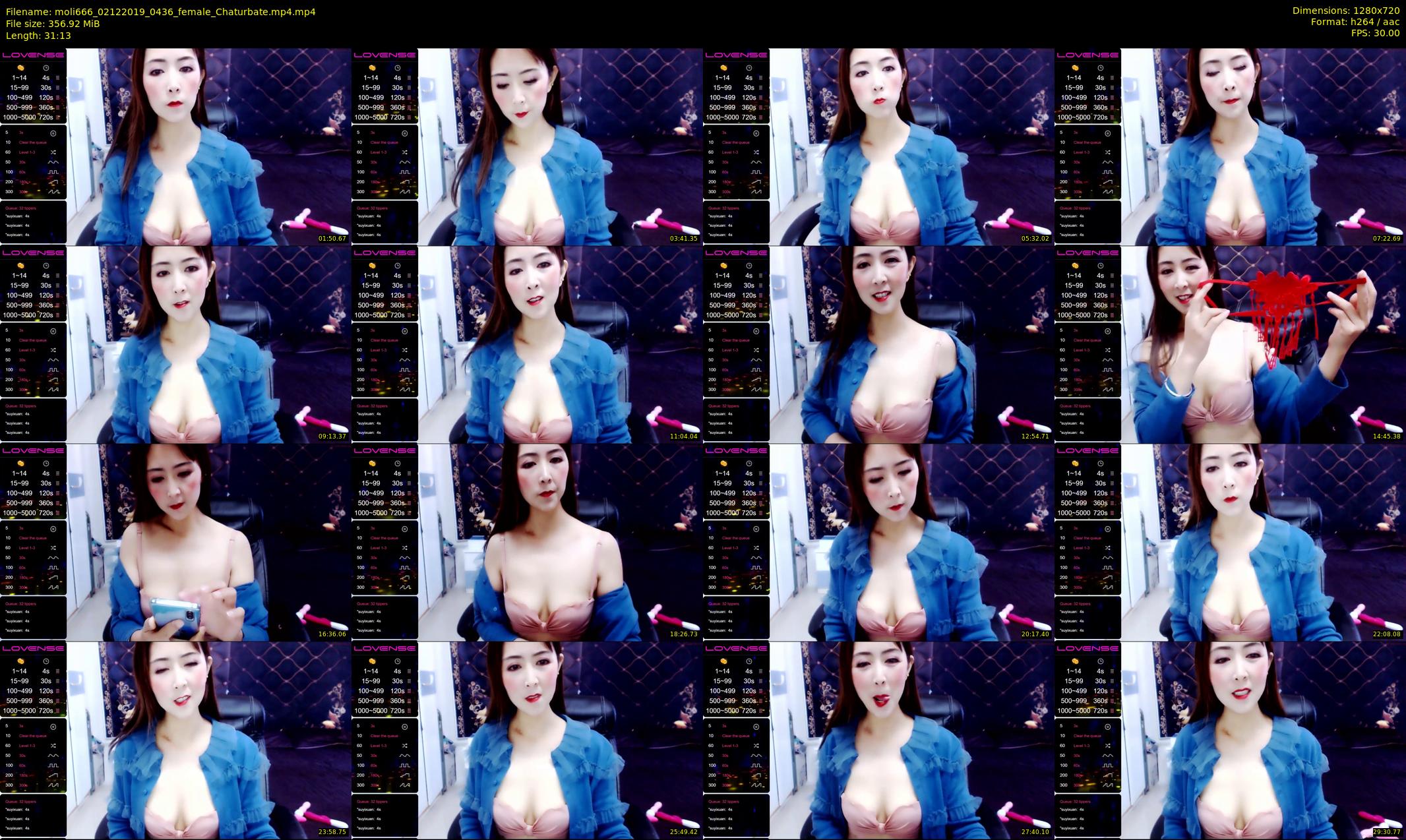 moli666 — 32 minute Chaturbate female cam show recording, 720p, Dec 2, 2019