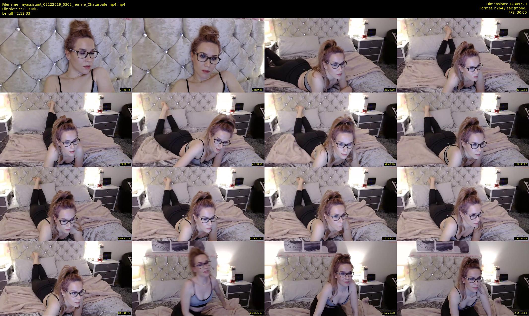 myassistant — 133 minute Chaturbate female cam show recording, 720p, Dec 2, 2019