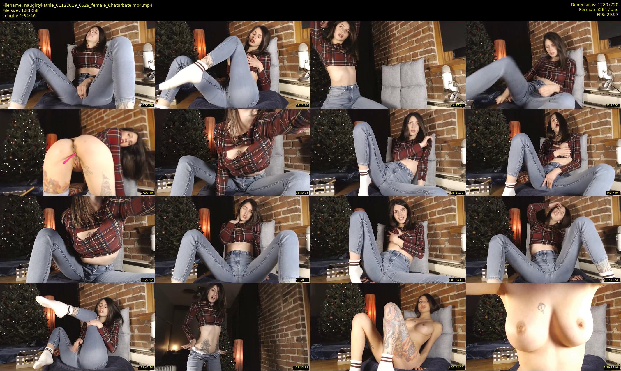naughtykathie — 95 minute Chaturbate female cam show recording, 720p, Dec 1, 2019