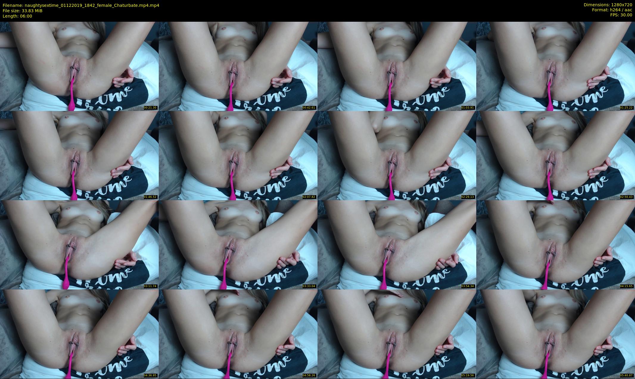 naughtysextime — 6 minute Chaturbate female cam show recording, 720p, Dec 1, 2019