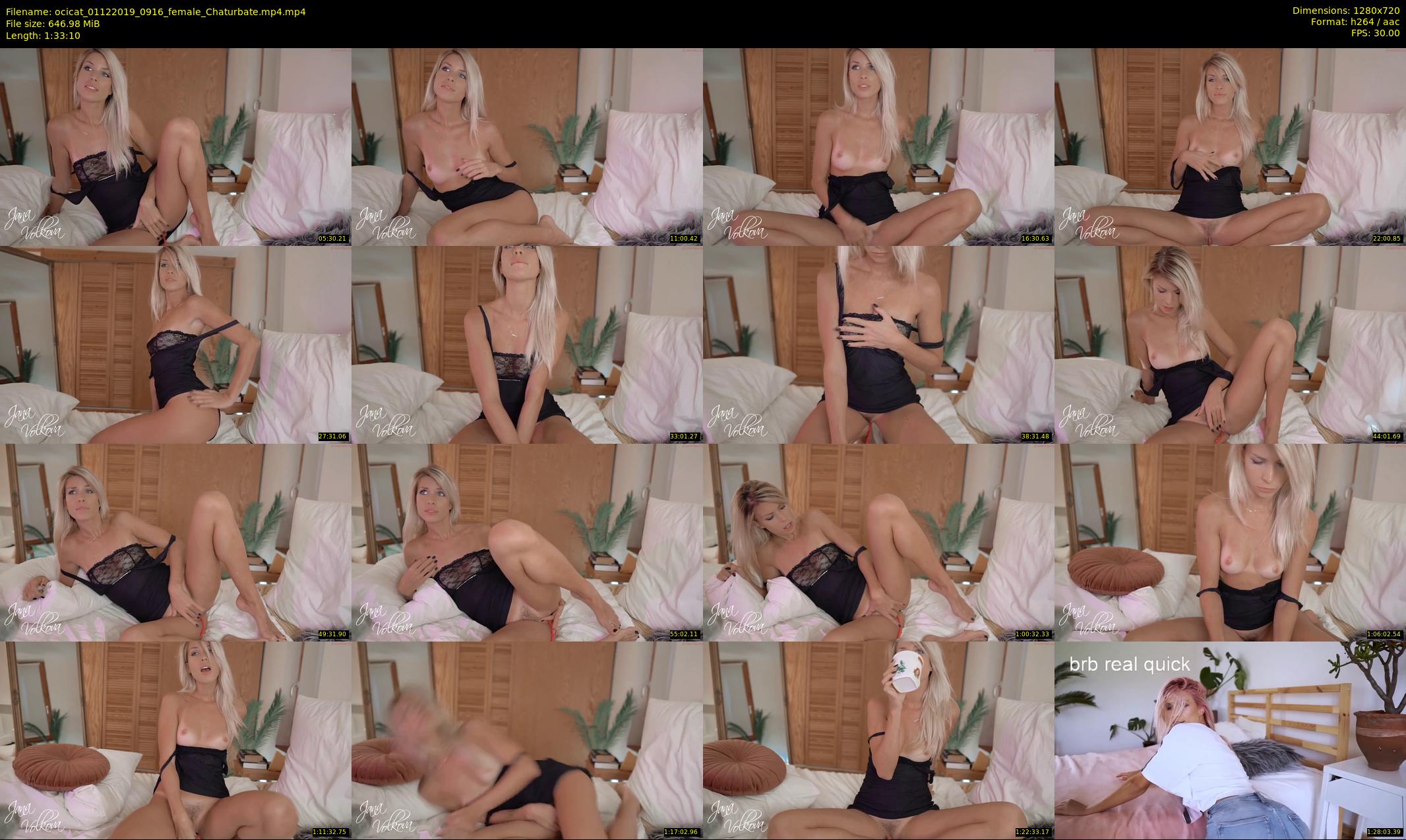 ocicat — 94 minute Chaturbate female cam show recording, 720p, Dec 1, 2019