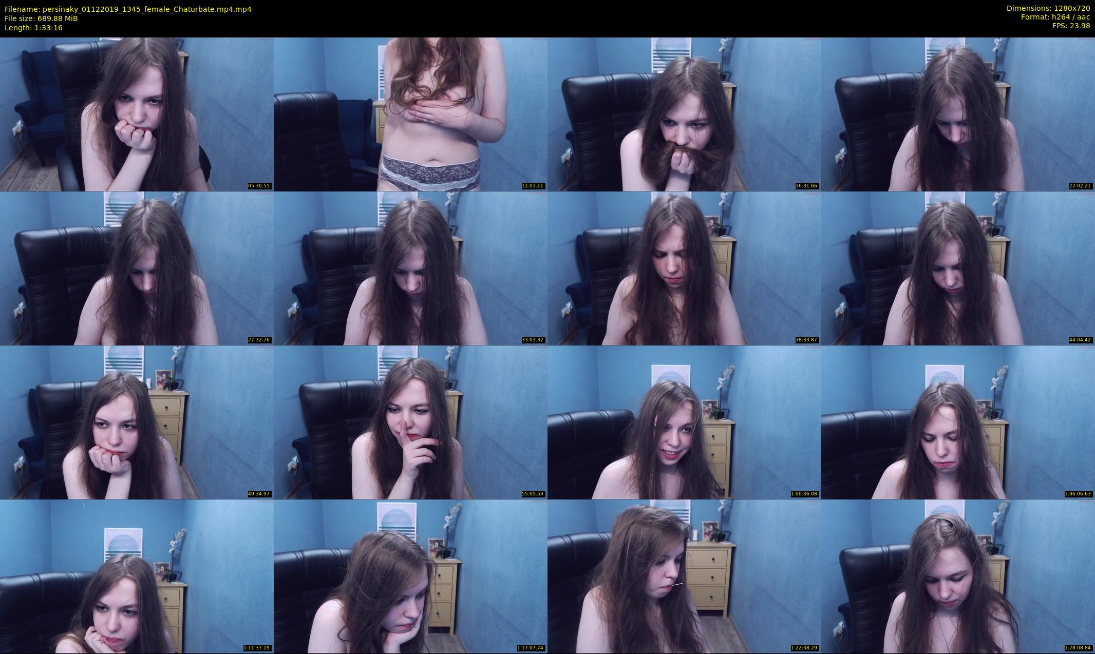 persinaky — 94 minute Chaturbate female cam show recording, 720p, Dec 1, 2019