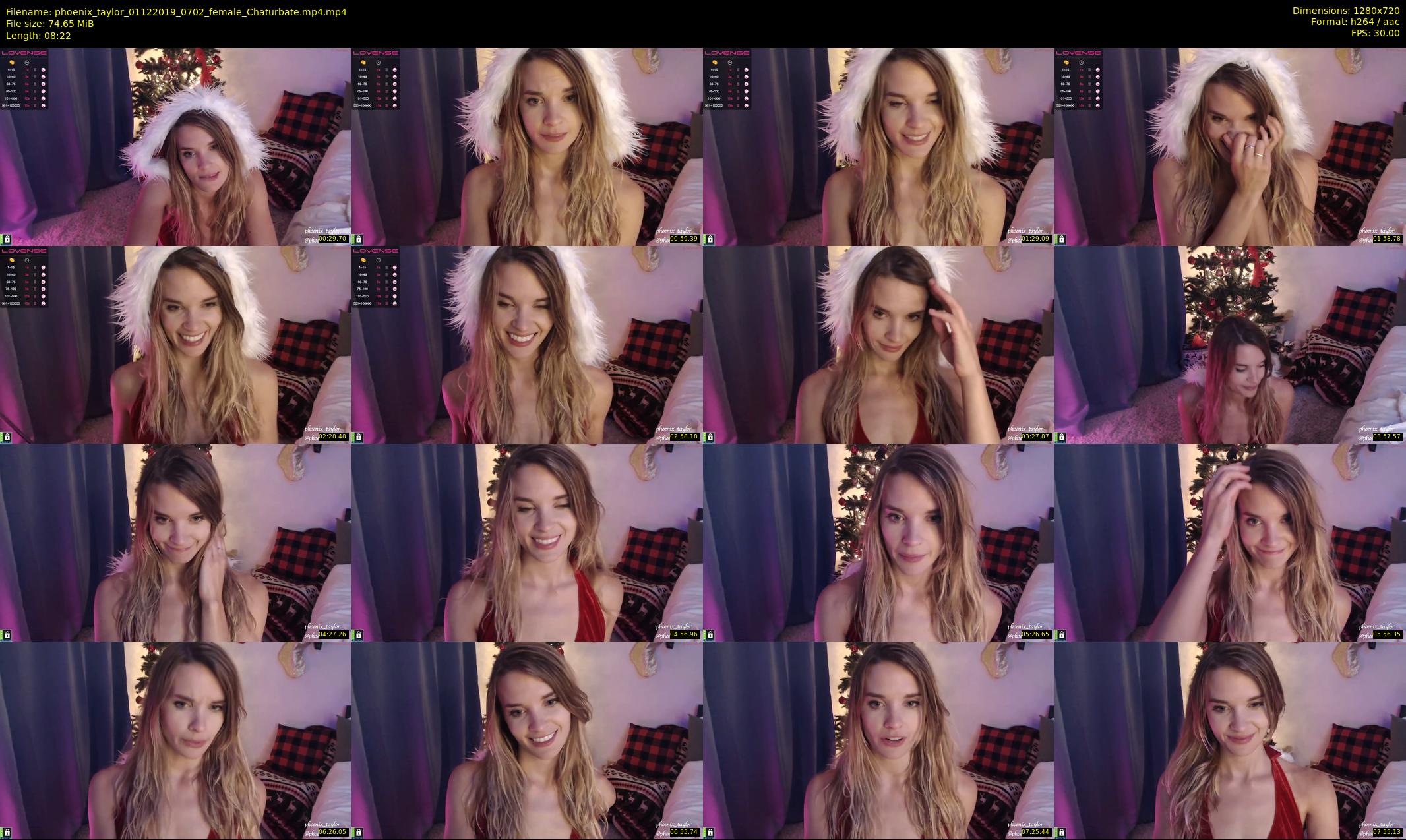 phoenix_taylor — 9 minute Chaturbate female cam show recording, 720p, Dec 1, 2019