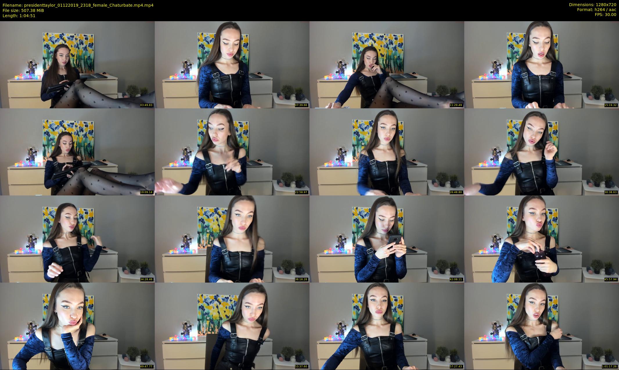 presidenttaylor — 65 minute Chaturbate female cam show recording, 720p, Dec 1, 2019