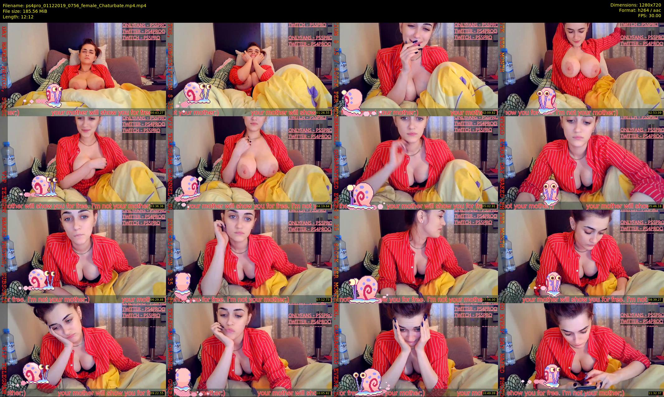 ps4pro — 13 minute Chaturbate female cam show recording, 720p, Dec 1, 2019