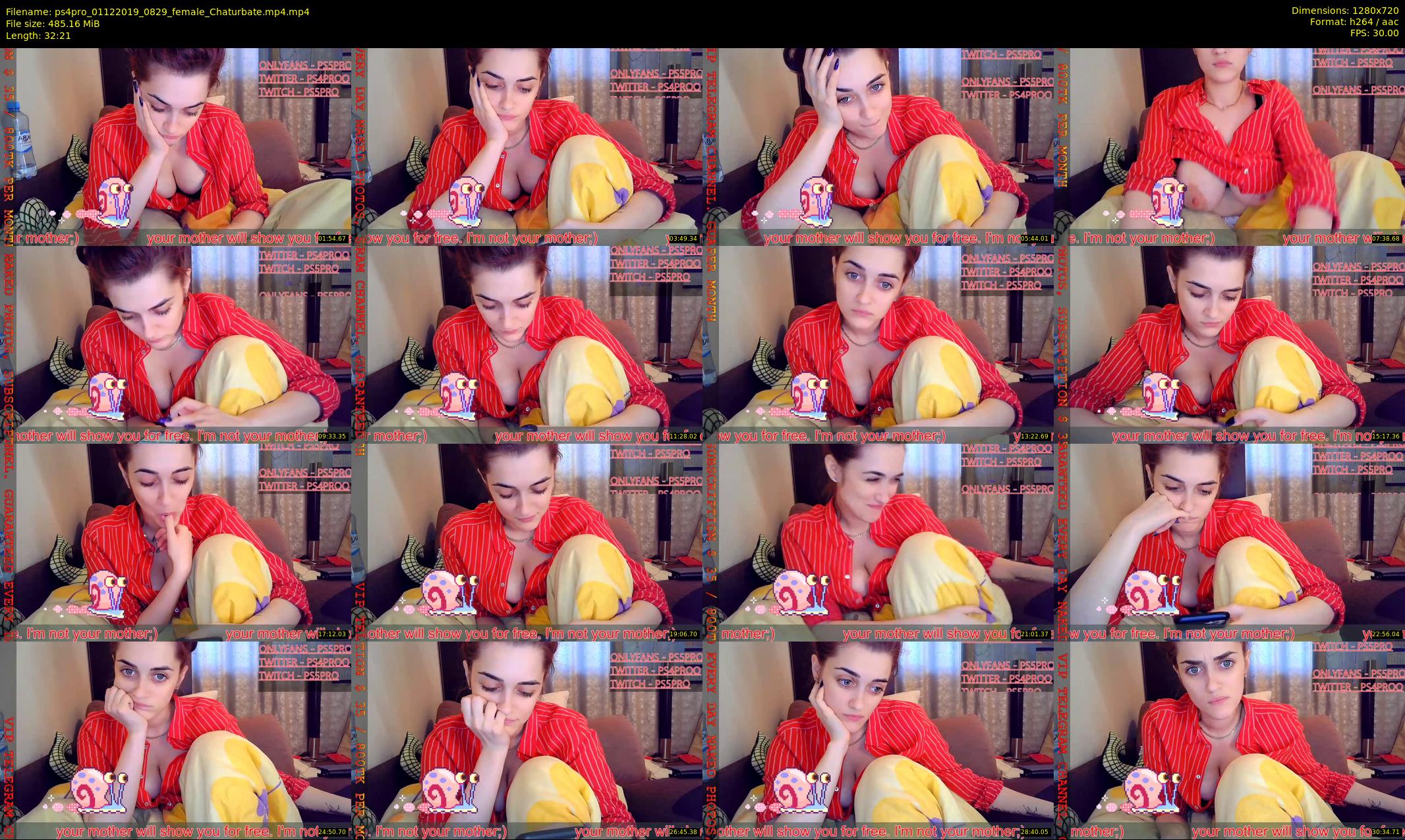 ps4pro — 33 minute Chaturbate female cam show recording, 720p, Dec 1, 2019