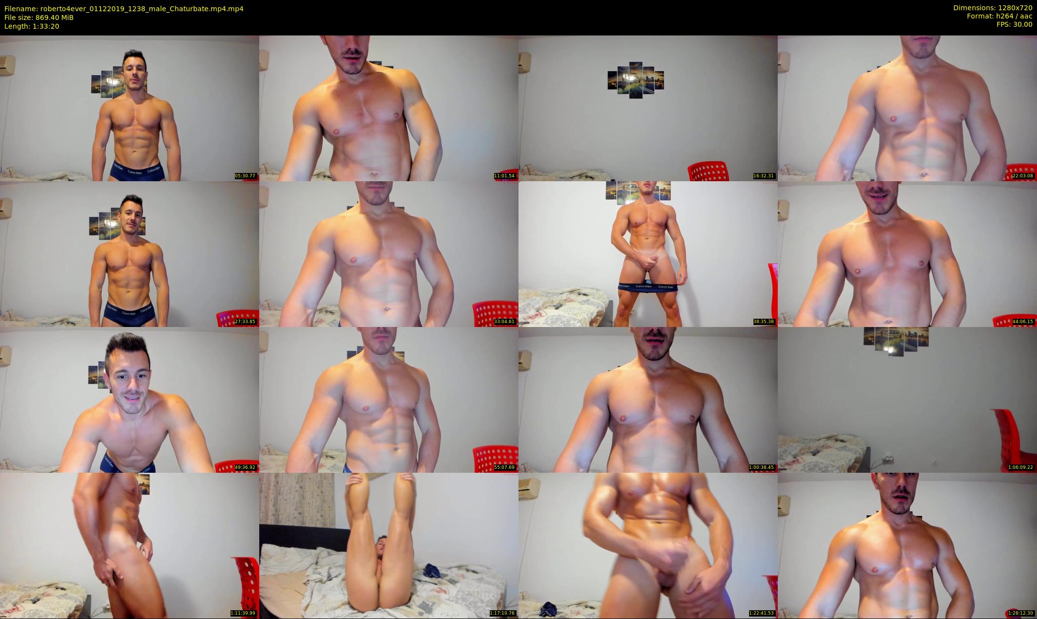 roberto4ever — 94 minute Chaturbate male cam show recording, 720p, Dec 1, 2019
