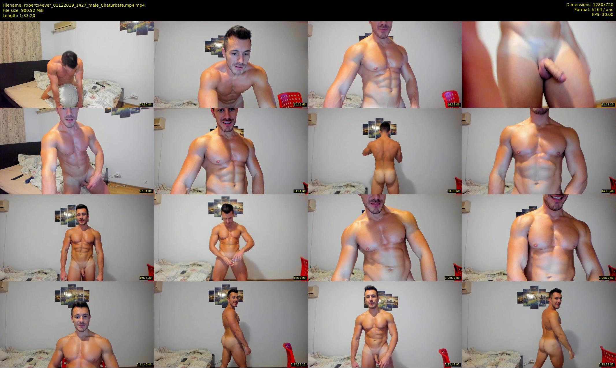 roberto4ever — 94 minute Chaturbate male cam show recording, 720p, Dec 1, 2019