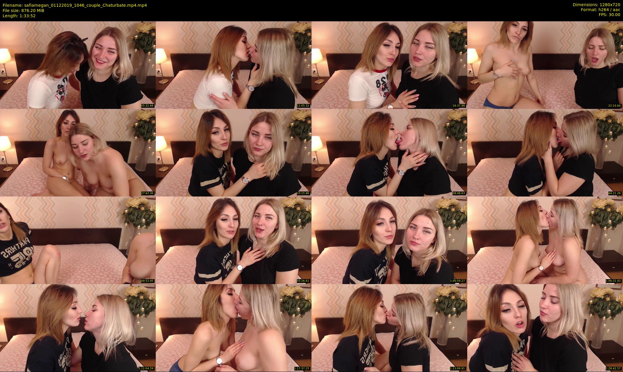 safiamegan — 94 minute Chaturbate couple cam show recording, 720p, Dec 1, 2019