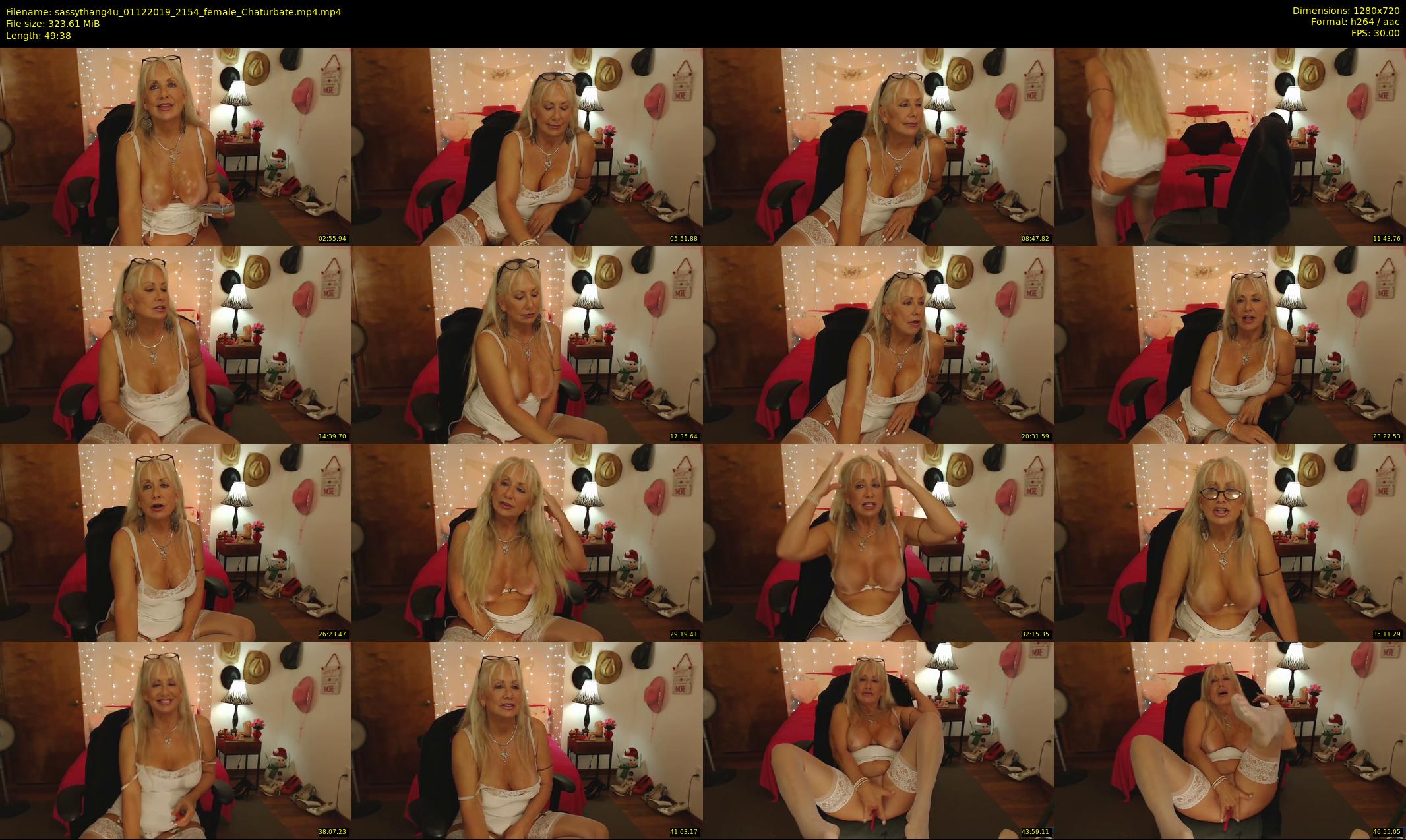 sassythang4u — 50 minute Chaturbate female cam show recording, 720p, Dec 1, 2019