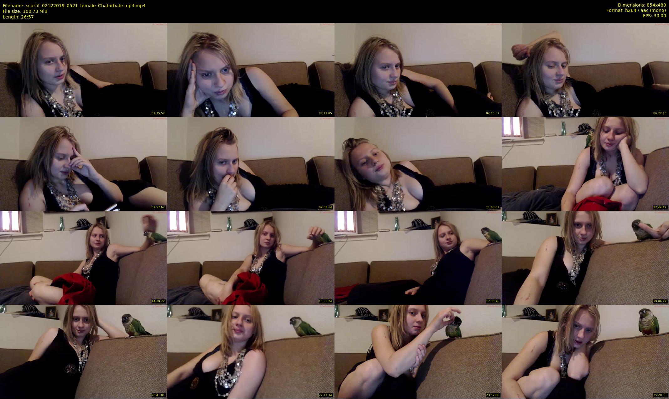 scartit — 27 minute Chaturbate female cam show recording, 480p, Dec 2, 2019