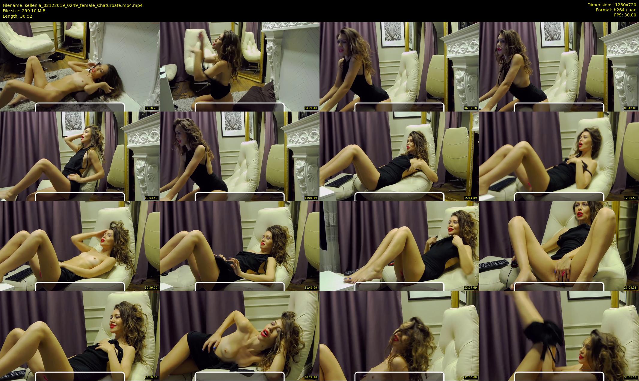 sellenia — 37 minute Chaturbate female cam show recording, 720p, Dec 2, 2019