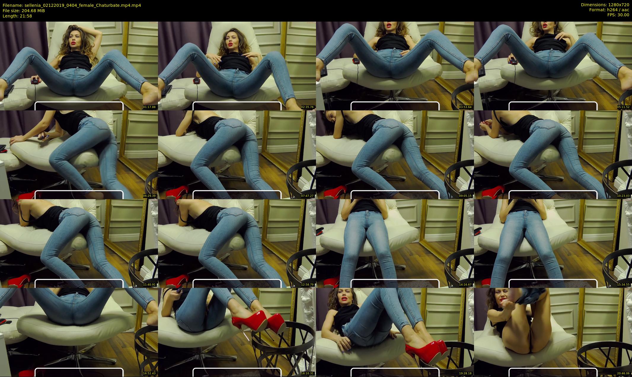 sellenia — 22 minute Chaturbate female cam show recording, 720p, Dec 2, 2019