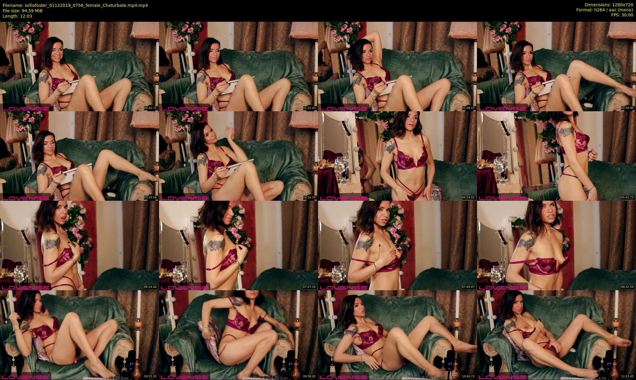 sofiafoster — 13 minute Chaturbate female cam show recording, 720p, Dec 1, 2019