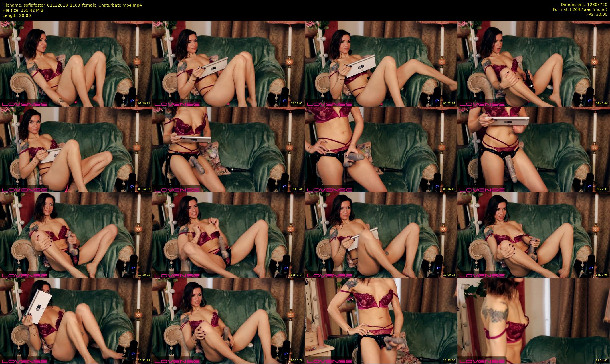 sofiafoster — 20 minute Chaturbate female cam show recording, 720p, Dec 1, 2019