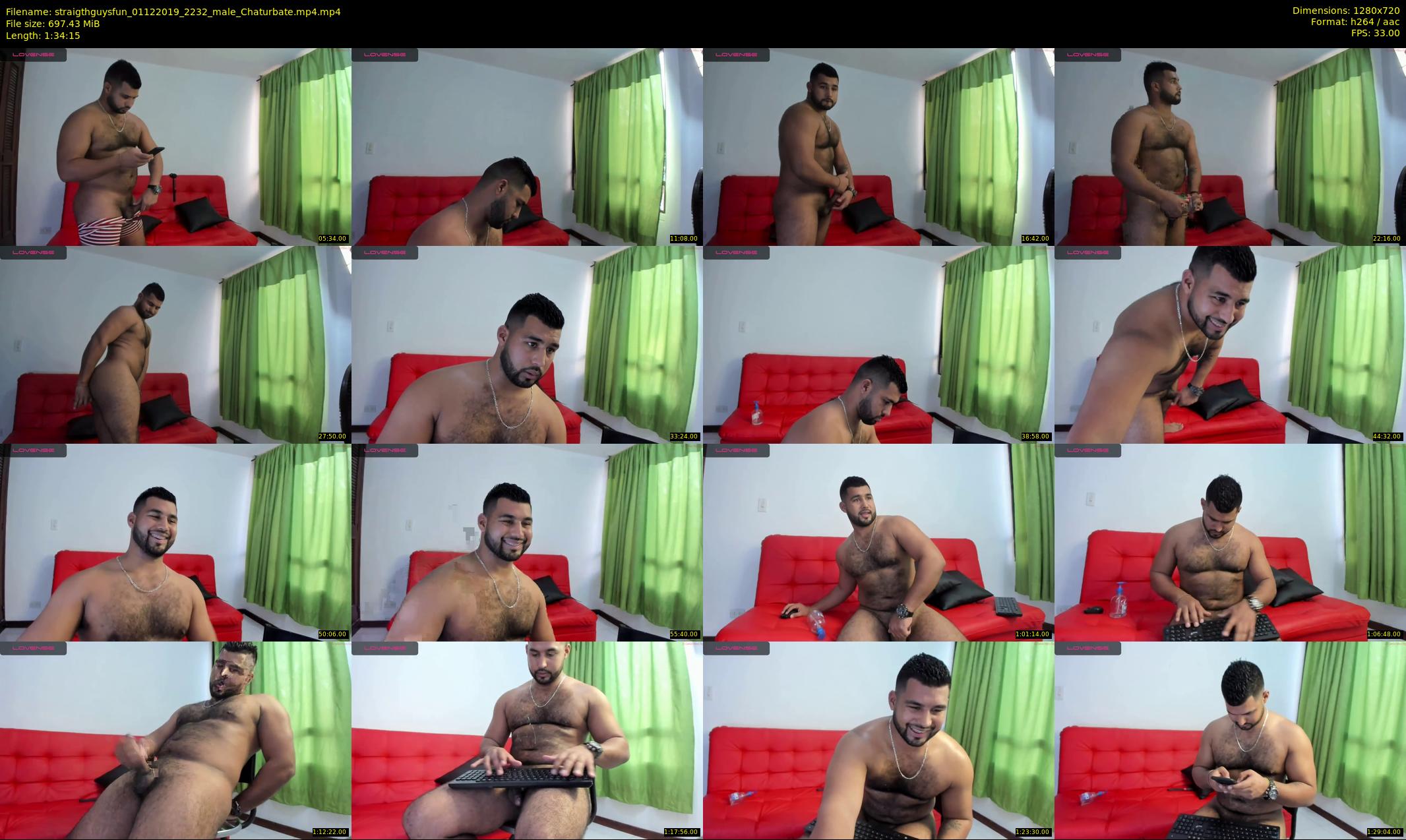 straigthguysfun — 95 minute Chaturbate male cam show recording, 720p, Dec 1, 2019