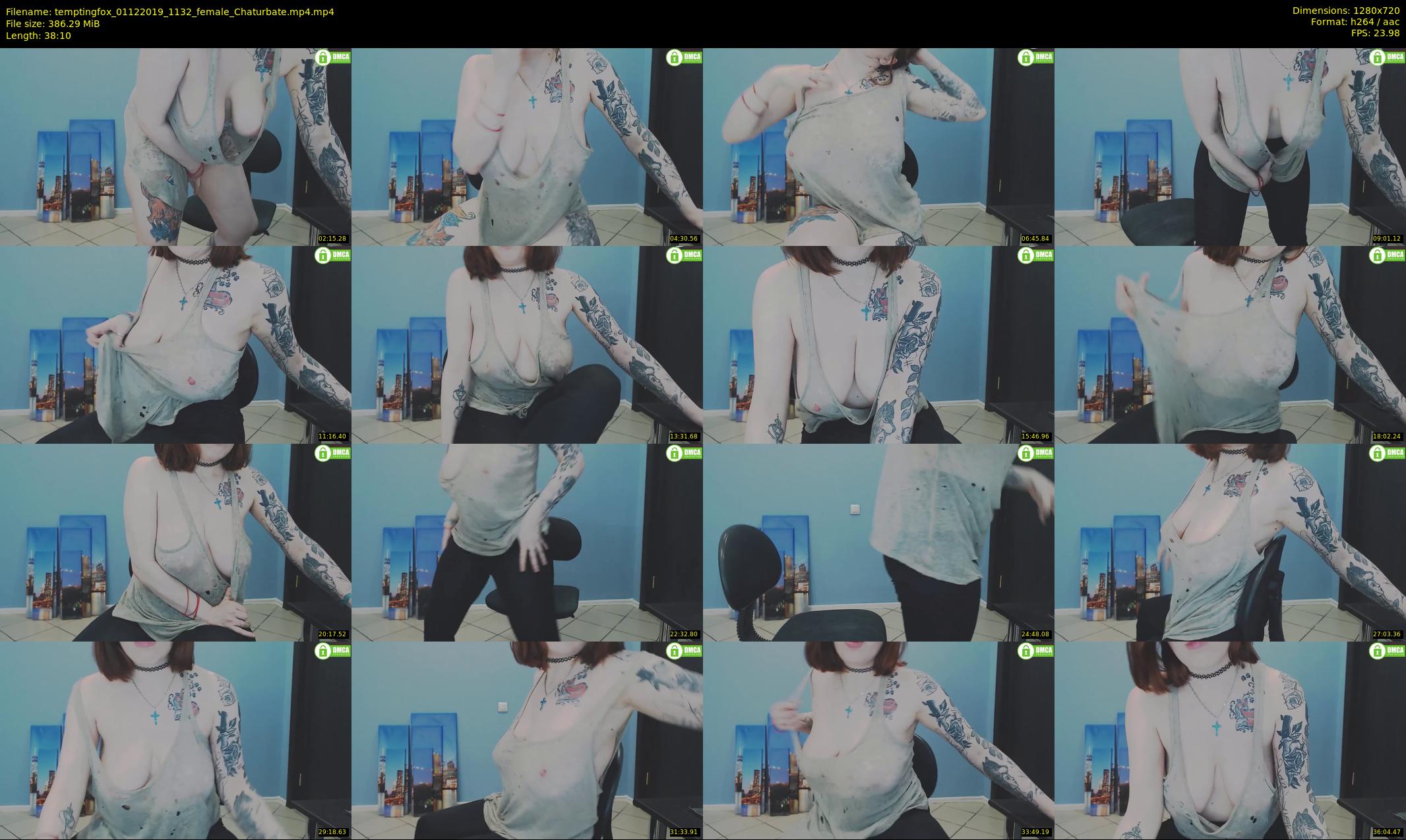 temptingfox — 39 minute Chaturbate female cam show recording, 720p, Dec 1, 2019