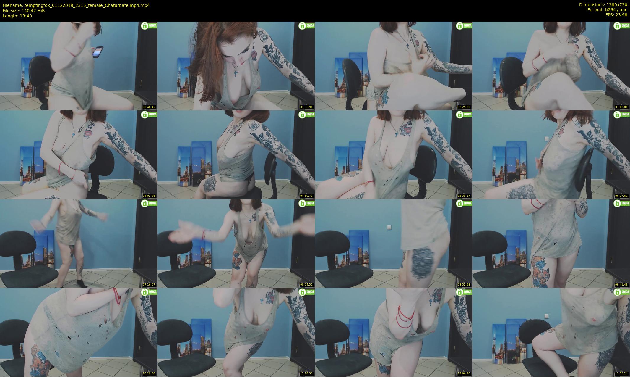 temptingfox — 14 minute Chaturbate female cam show recording, 720p, Dec 1, 2019