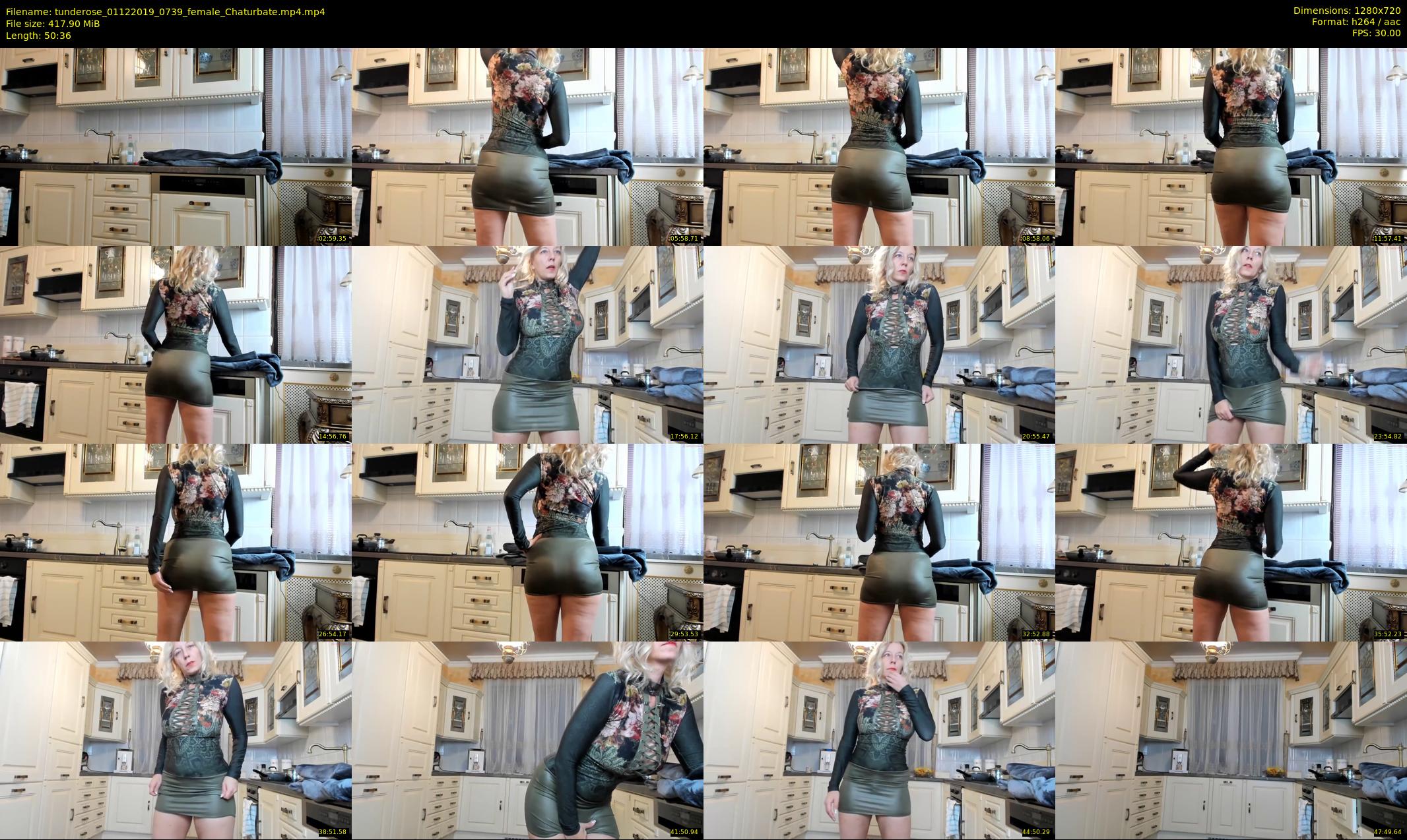 tunderose — 51 minute Chaturbate female cam show recording, 720p, Dec 1, 2019