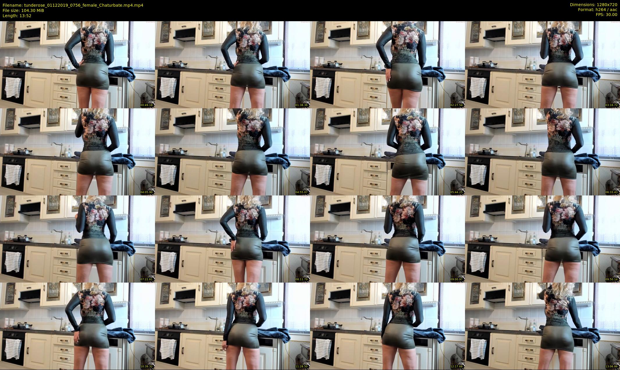 tunderose — 14 minute Chaturbate female cam show recording, 720p, Dec 1, 2019