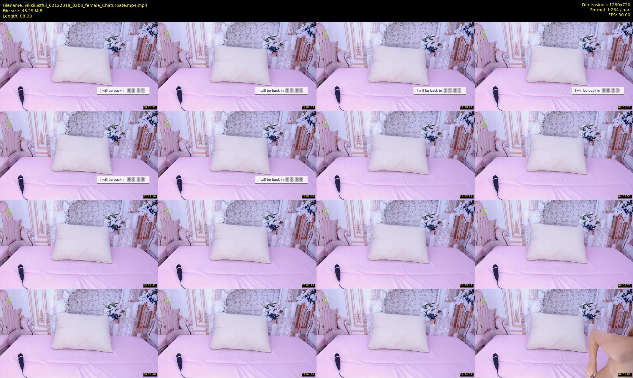 vikkilustful — 9 minute Chaturbate female cam show recording, 720p, Dec 2, 2019