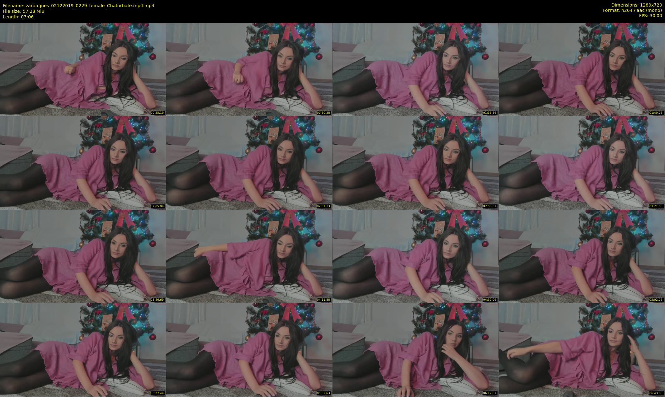 zaraagnes — 8 minute Chaturbate female cam show recording, 720p, Dec 2, 2019