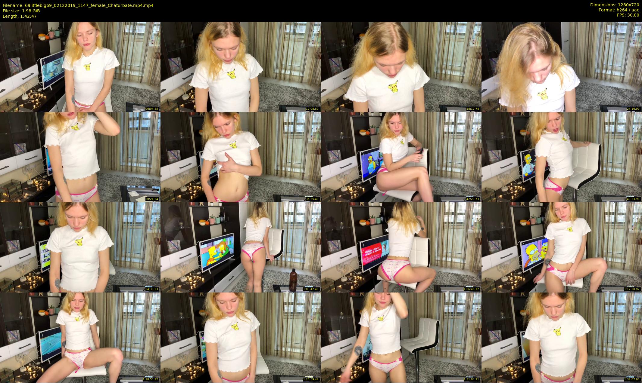 69littlebig69 — 103 minute Chaturbate couple cam show recording, 720p, Dec 2, 2019
