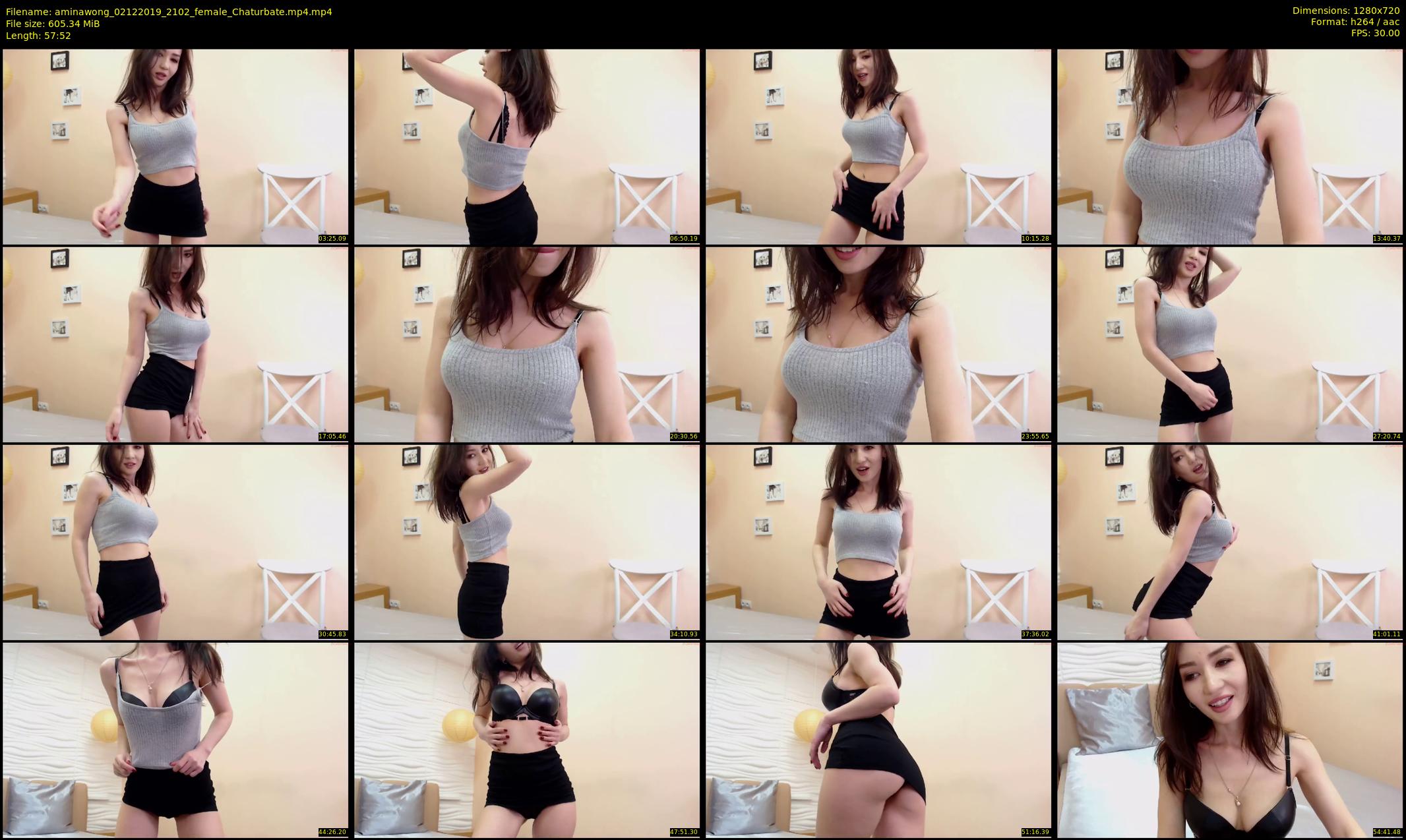 aminawong — 58 minute Chaturbate female cam show recording, 720p, Dec 2, 2019