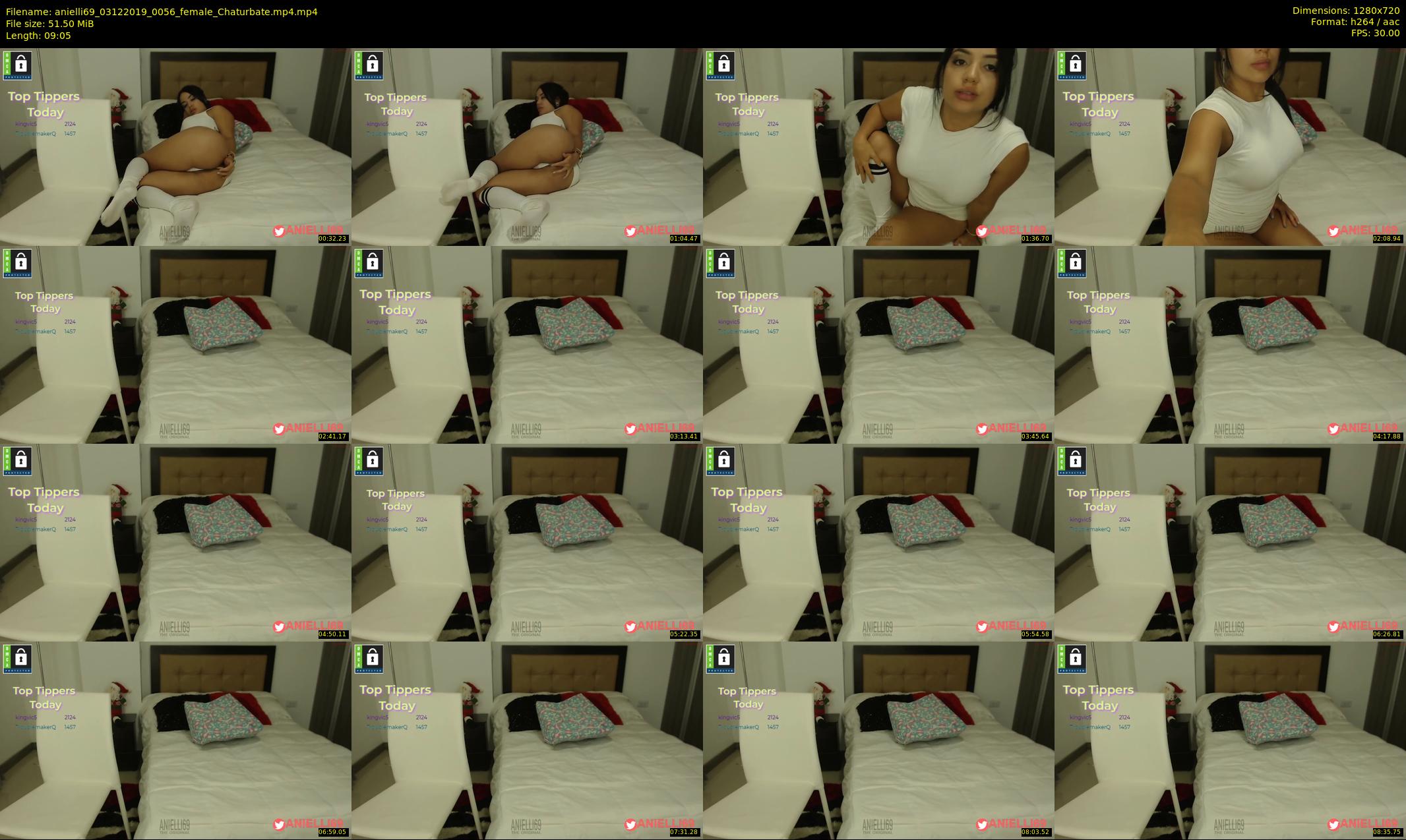 anielli69 — 10 minute Chaturbate female cam show recording, 720p, Dec 3, 2019