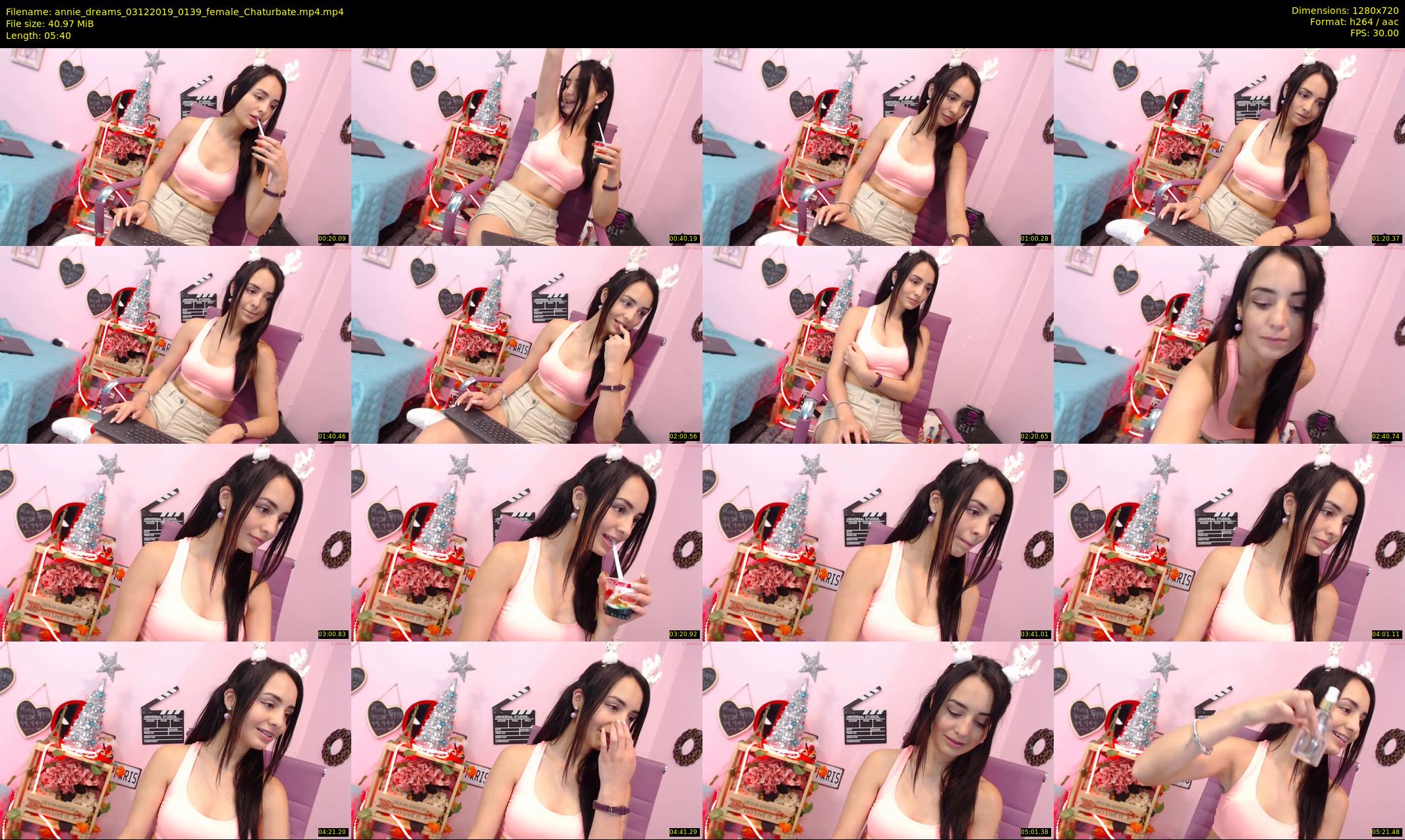 annie_dreams — 6 minute Chaturbate female cam show recording, 720p, Dec 3, 2019