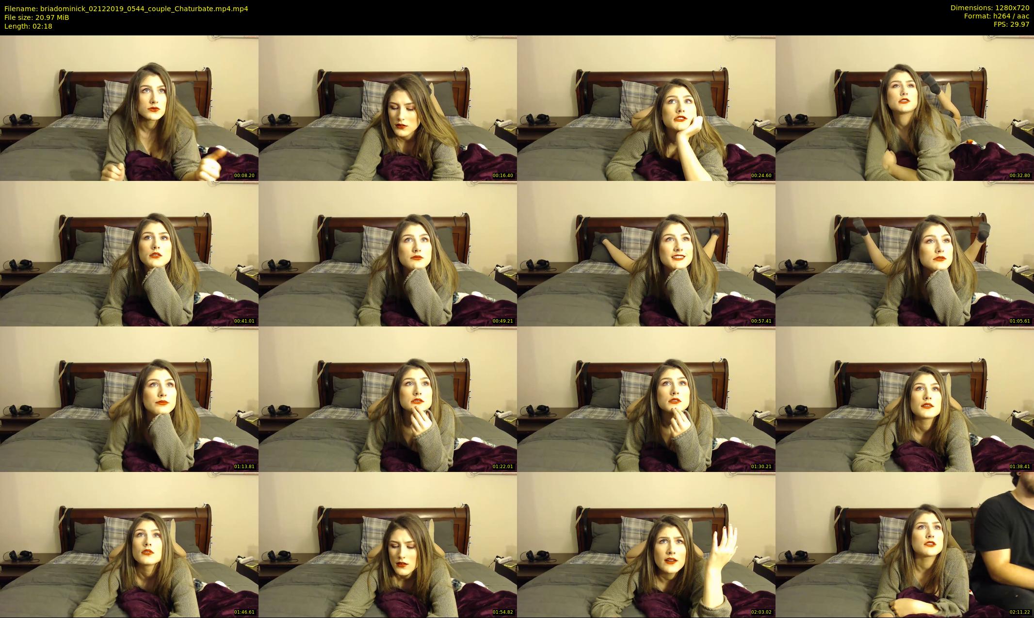 briadominick — 3 minute Chaturbate couple cam show recording, 720p, Dec 2, 2019