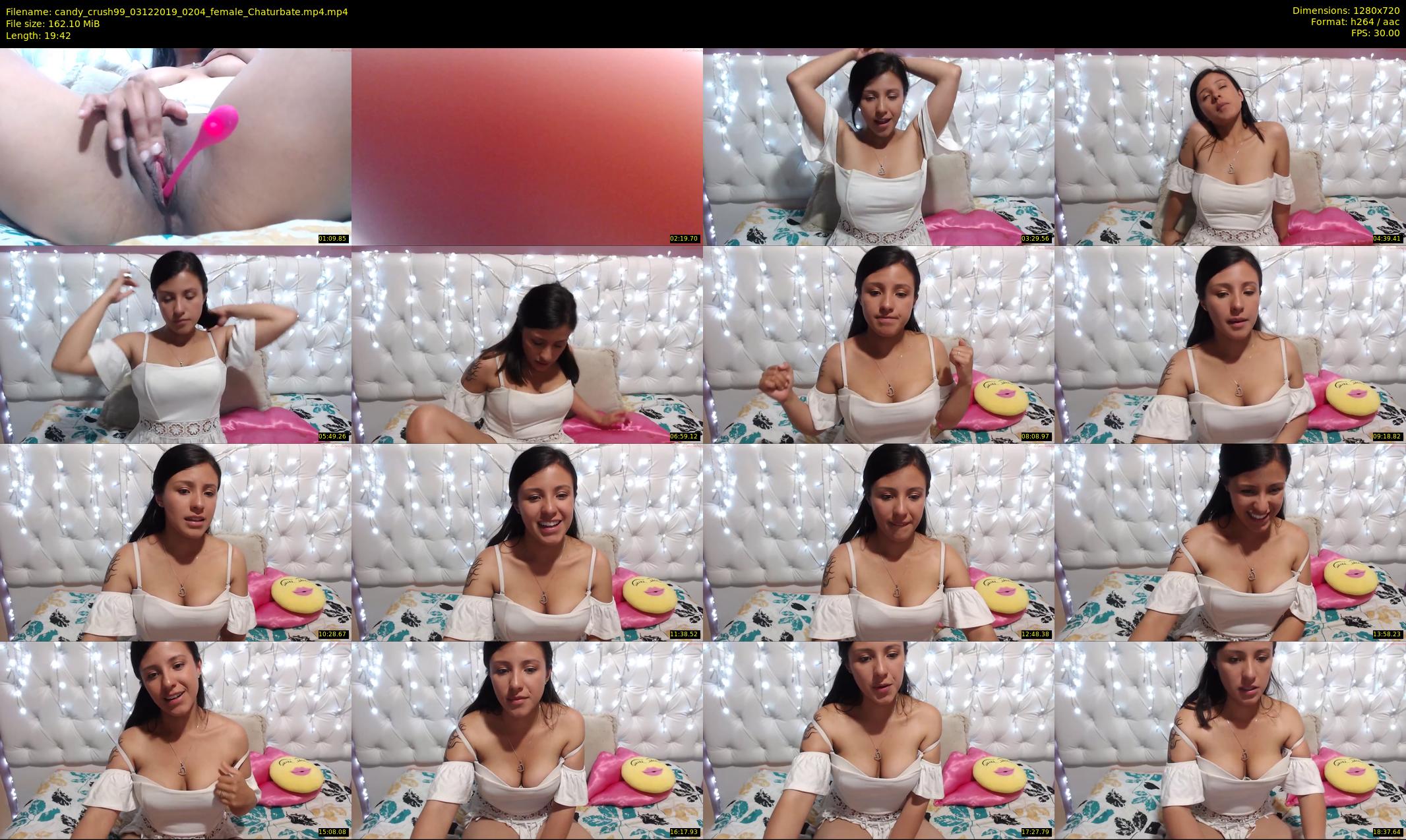 candy_crush99 — 20 minute Chaturbate female cam show recording, 720p, Dec 3, 2019