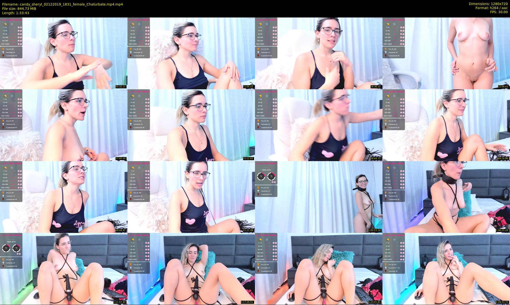 candy_sheryl — 94 minute Chaturbate female cam show recording, 720p, Dec 2, 2019