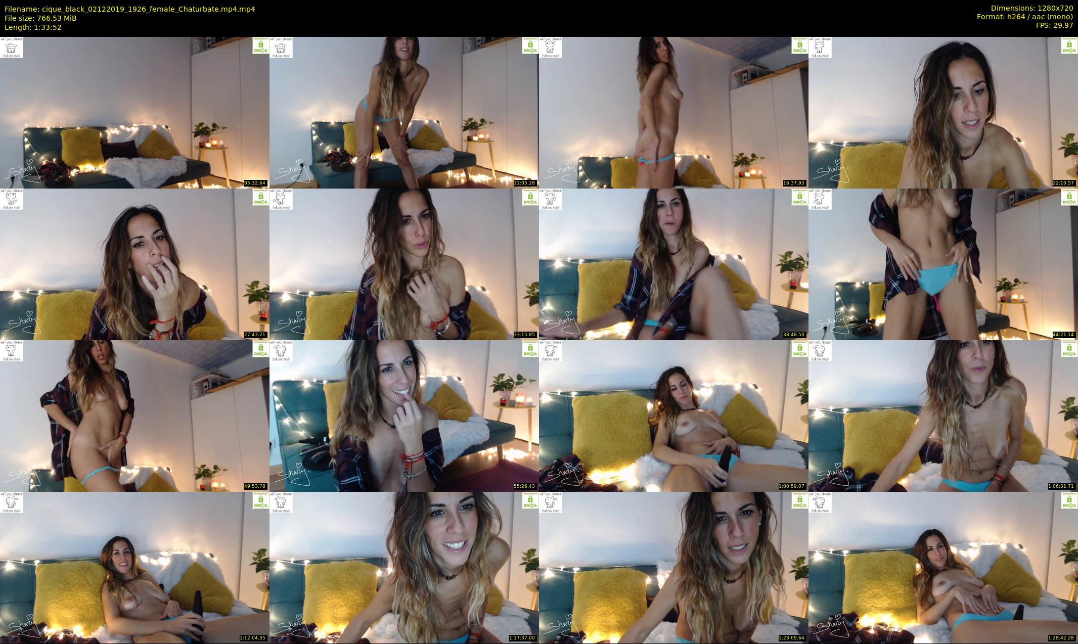 cique_black — 94 minute Chaturbate female cam show recording, 720p, Dec 2, 2019