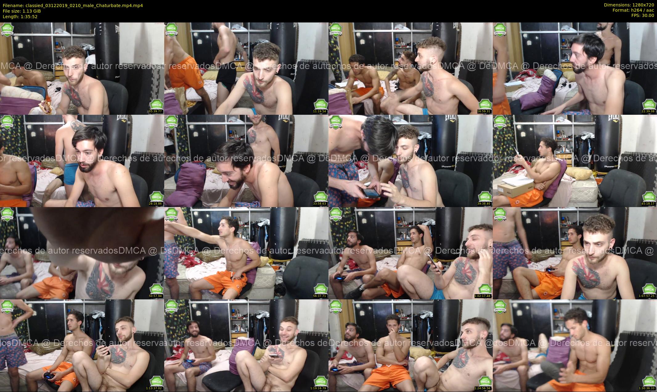 classied — 96 minute Chaturbate male cam show recording, 720p, Dec 3, 2019