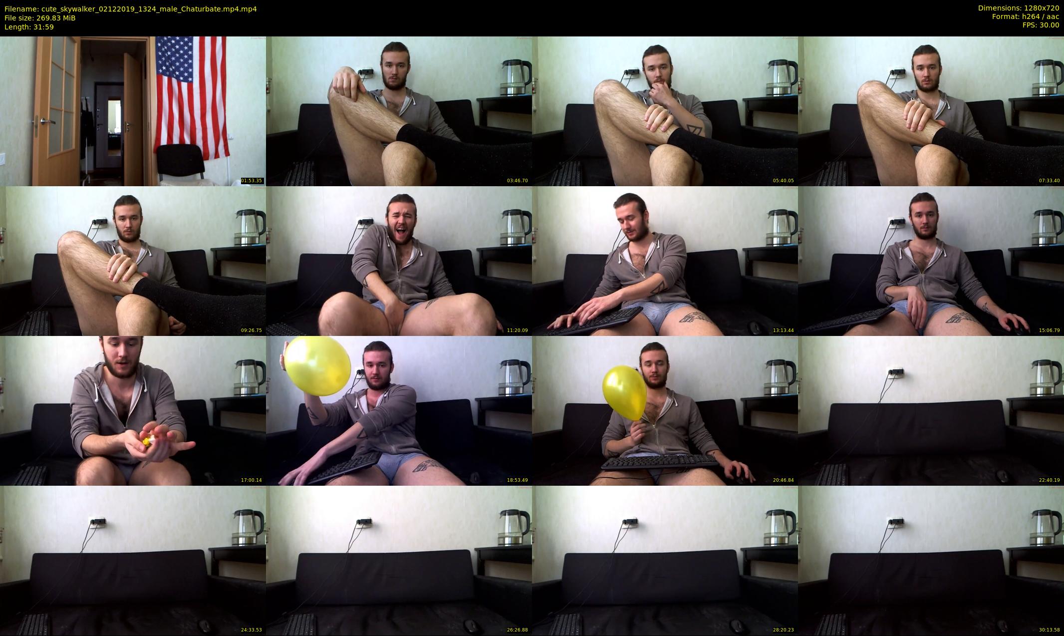 cute_skywalker — 32 minute Chaturbate male cam show recording, 720p, Dec 2, 2019