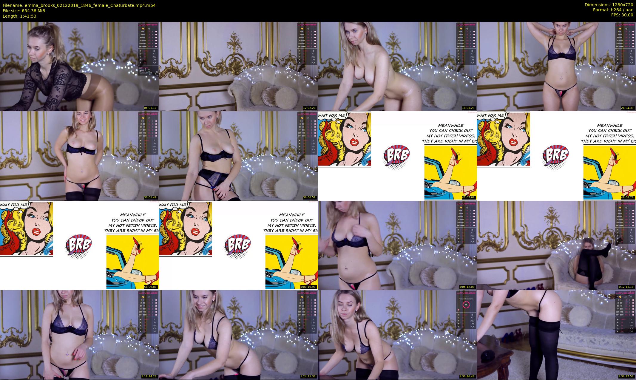 emma_brooks — 102 minute Chaturbate female cam show recording, 720p, Dec 2, 2019