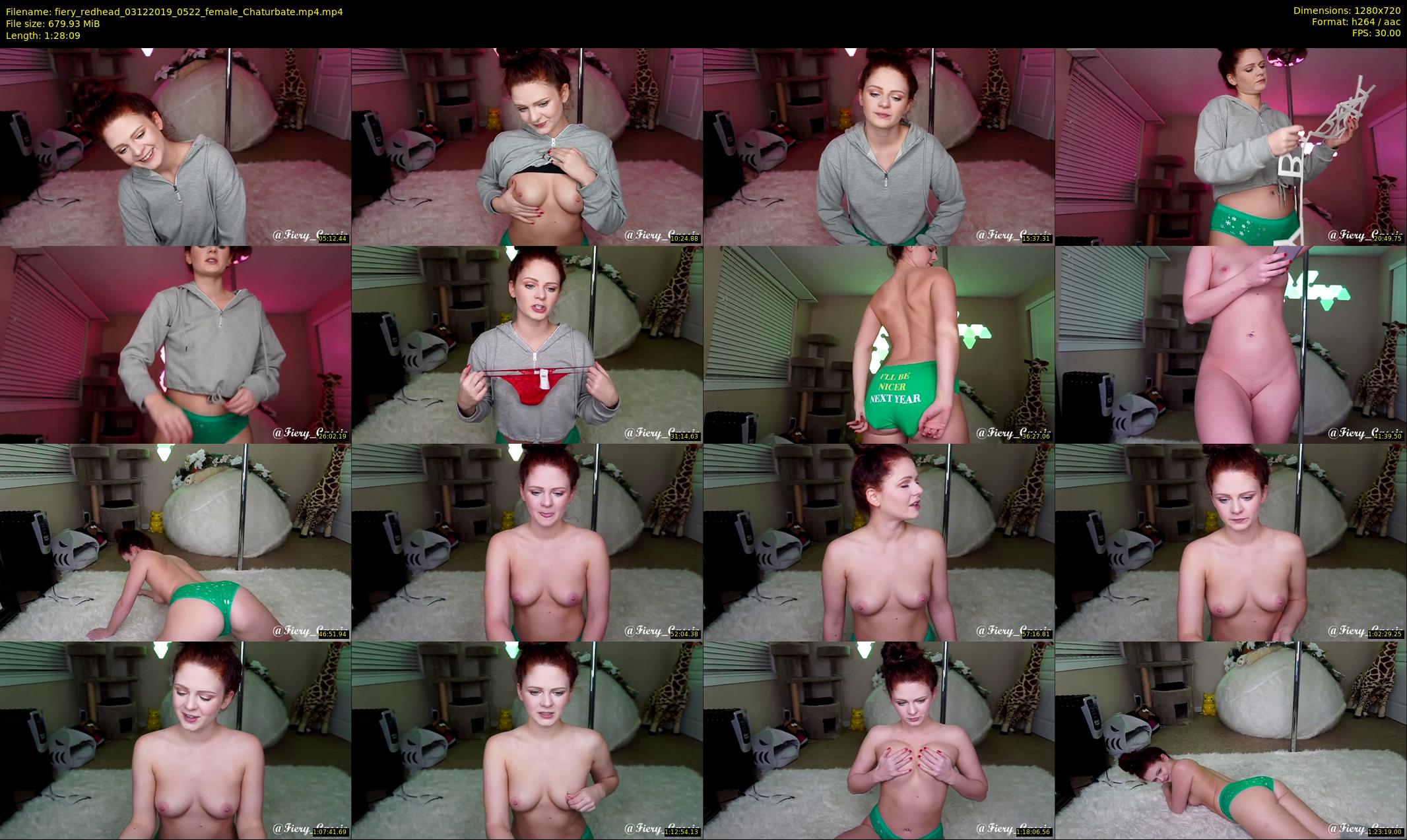 fiery_redhead — 89 minute Chaturbate female cam show recording, 720p, Dec 3, 2019