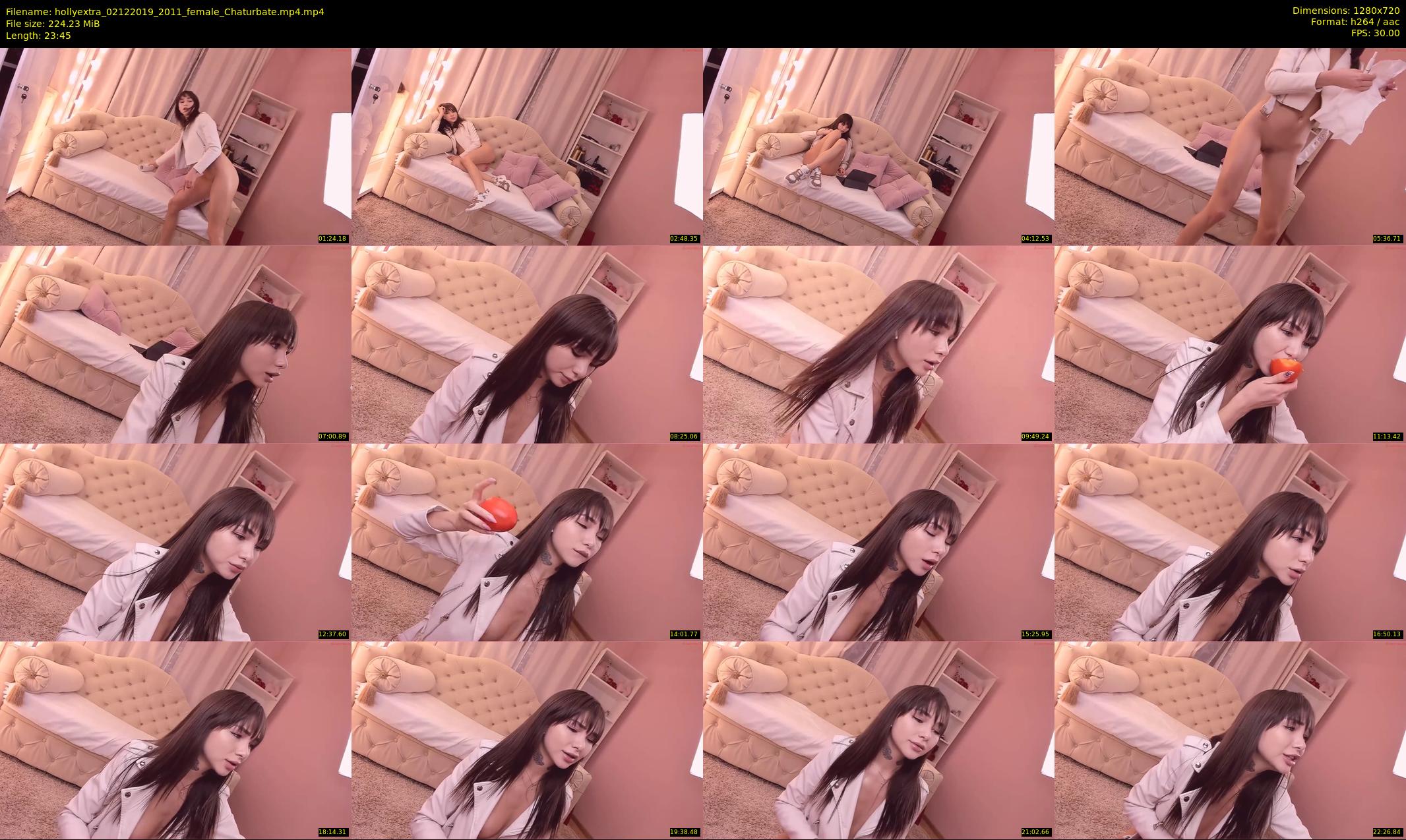 hollyextra — 24 minute Chaturbate female cam show recording, 720p, Dec 2, 2019