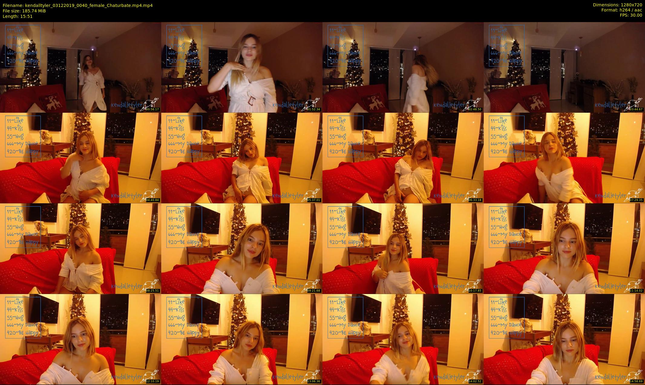 kendalltyler — 16 minute Chaturbate female cam show recording, 720p, Dec 3, 2019