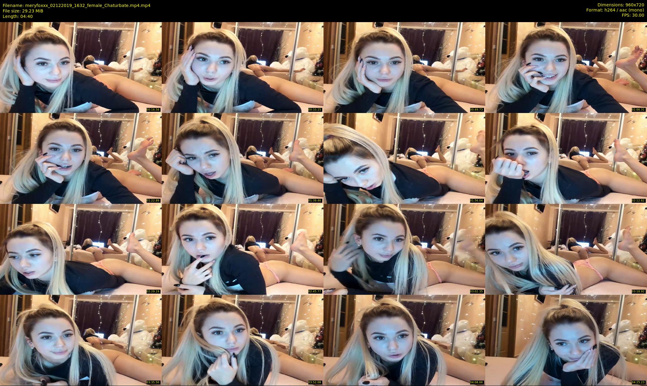 meryfoxxx — 5 minute Chaturbate female cam show recording, 720p, Dec 2, 2019