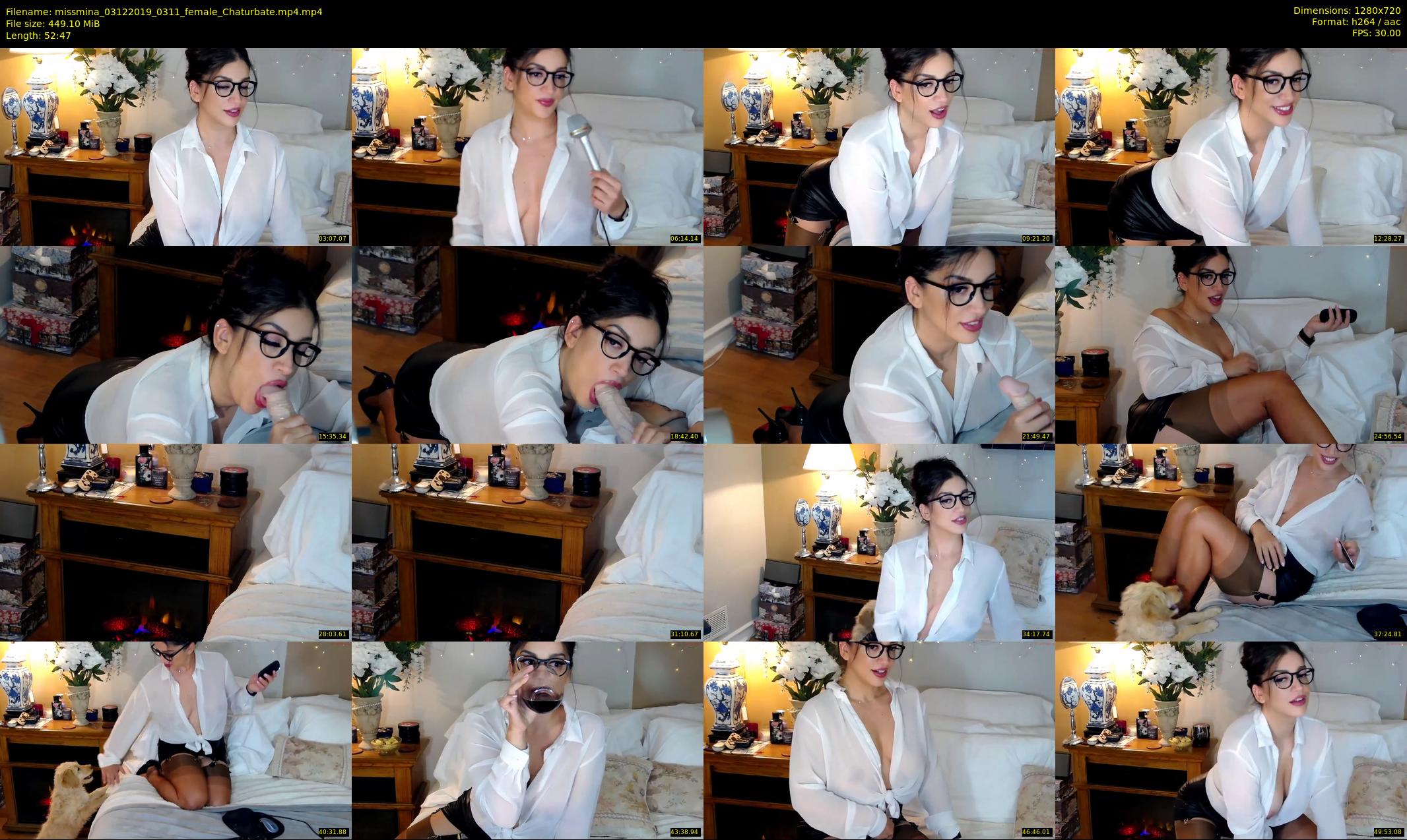 missmina — 53 minute Chaturbate female cam show recording, 720p, Dec 3, 2019