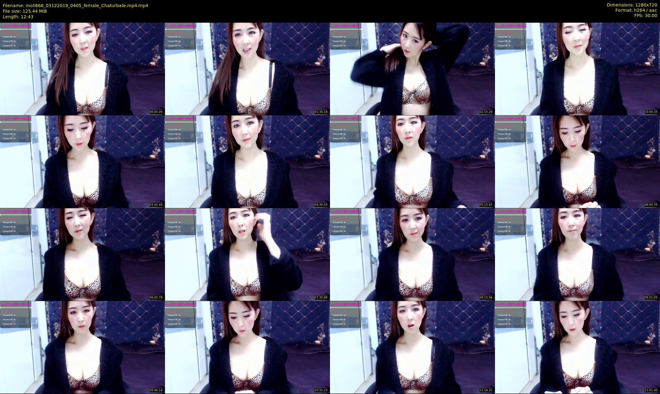 moli666 — 13 minute Chaturbate female cam show recording, 720p, Dec 3, 2019