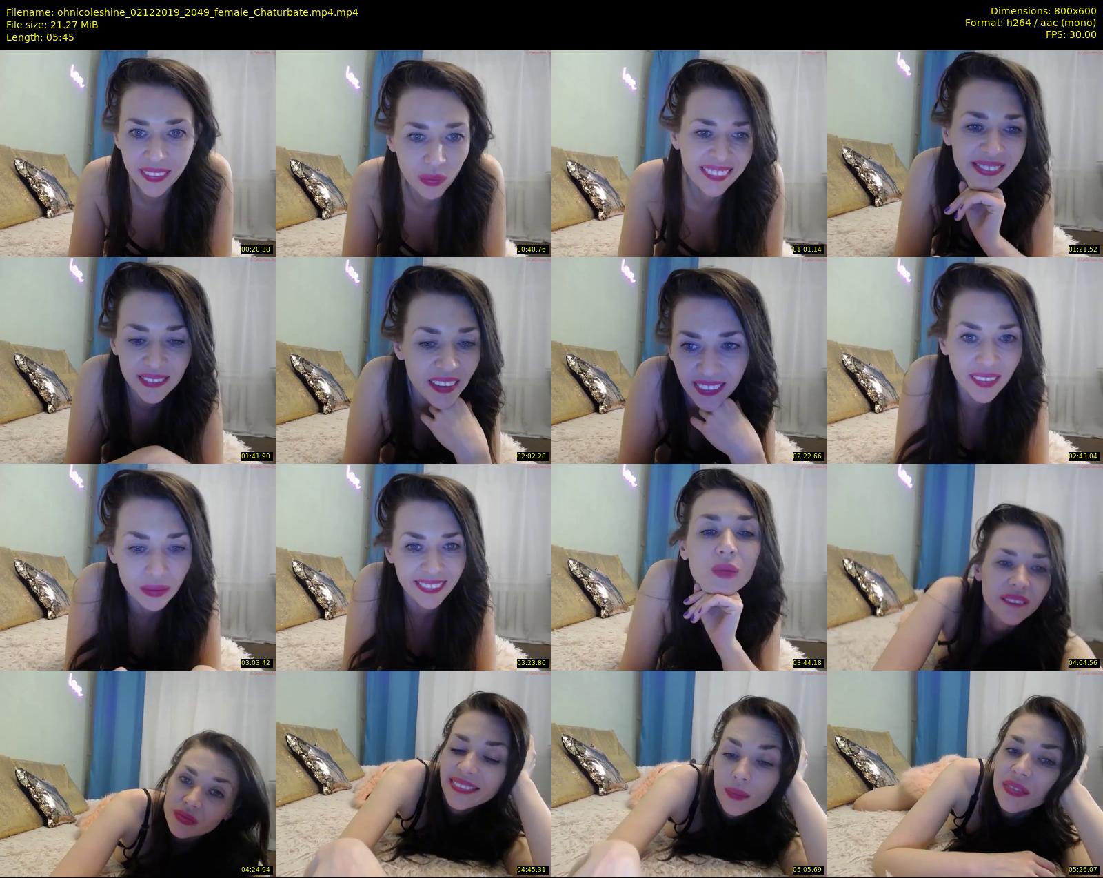 ohnicoleshine — 6 minute Chaturbate female cam show recording, 480p, Dec 2, 2019