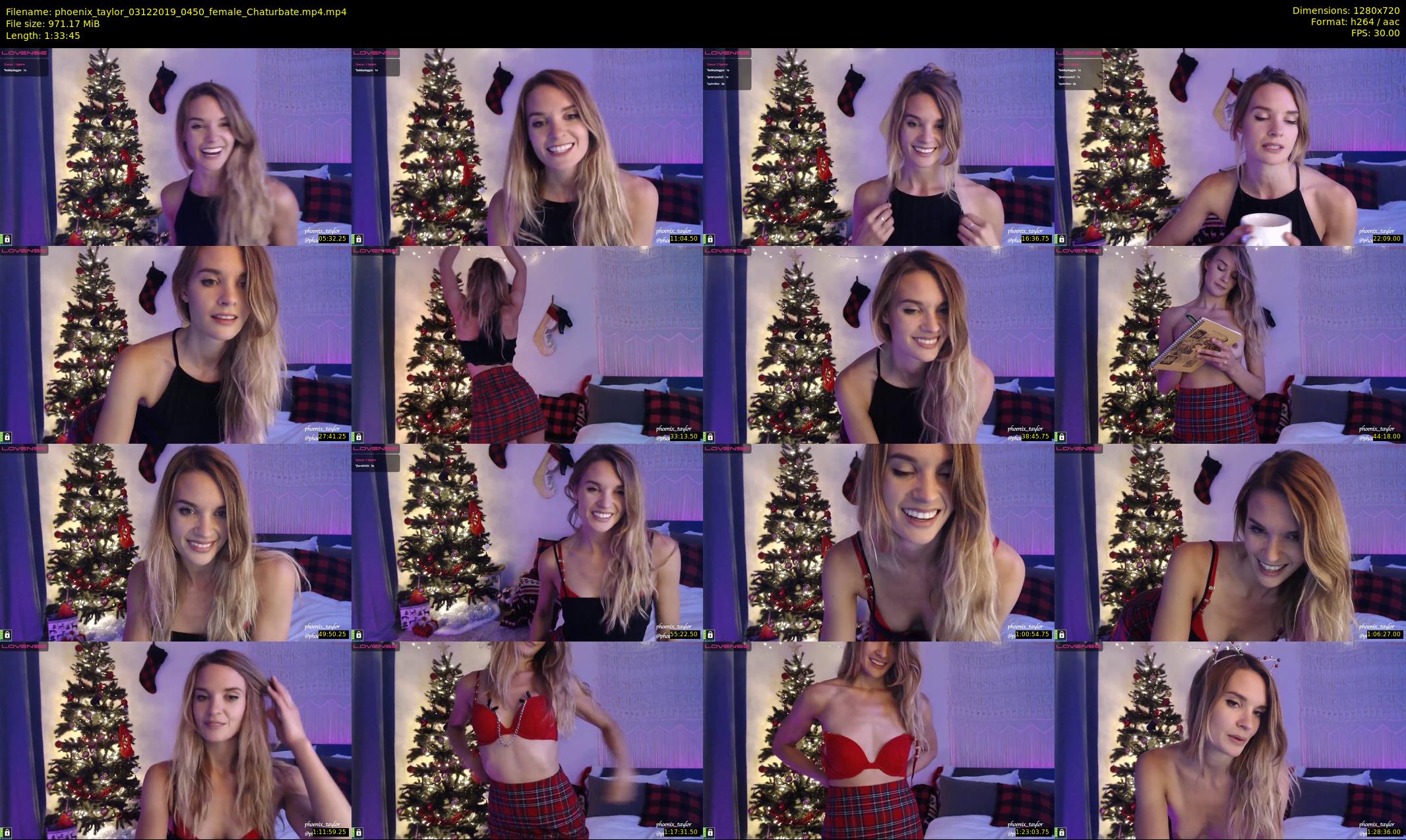 phoenix_taylor — 94 minute Chaturbate female cam show recording, 720p, Dec 3, 2019