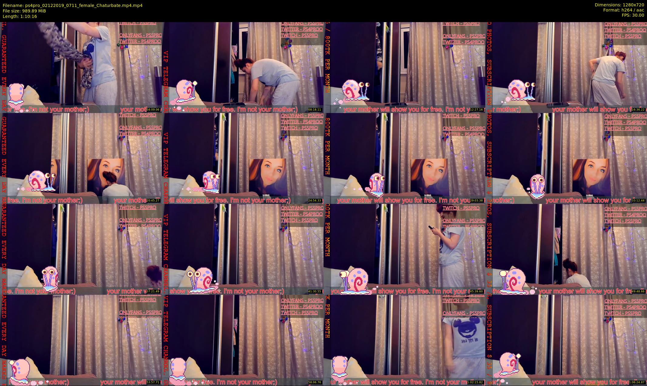 ps4pro — 71 minute Chaturbate female cam show recording, 720p, Dec 2, 2019