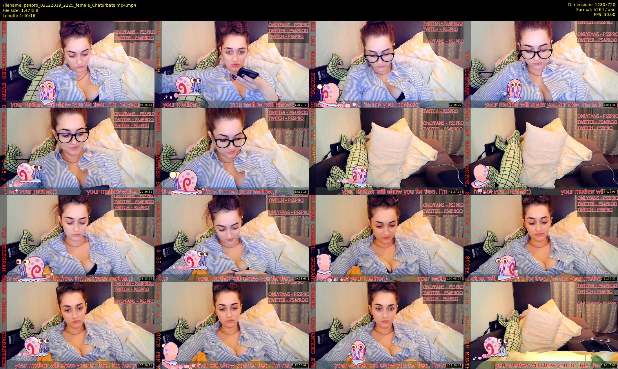ps4pro — 101 minute Chaturbate female cam show recording, 720p, Dec 2, 2019