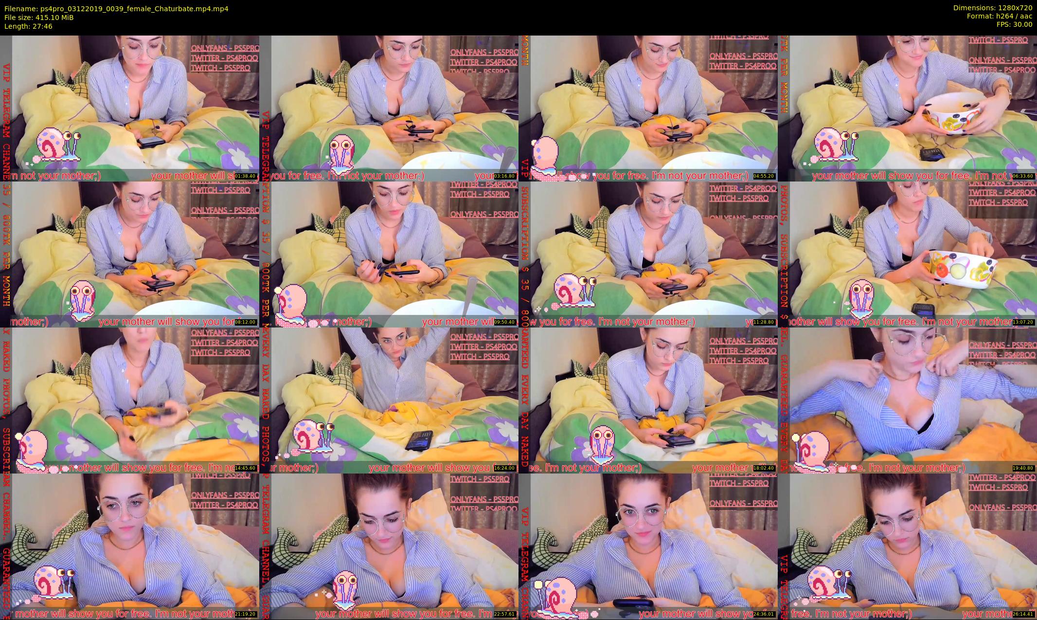 ps4pro — 28 minute Chaturbate female cam show recording, 720p, Dec 3, 2019