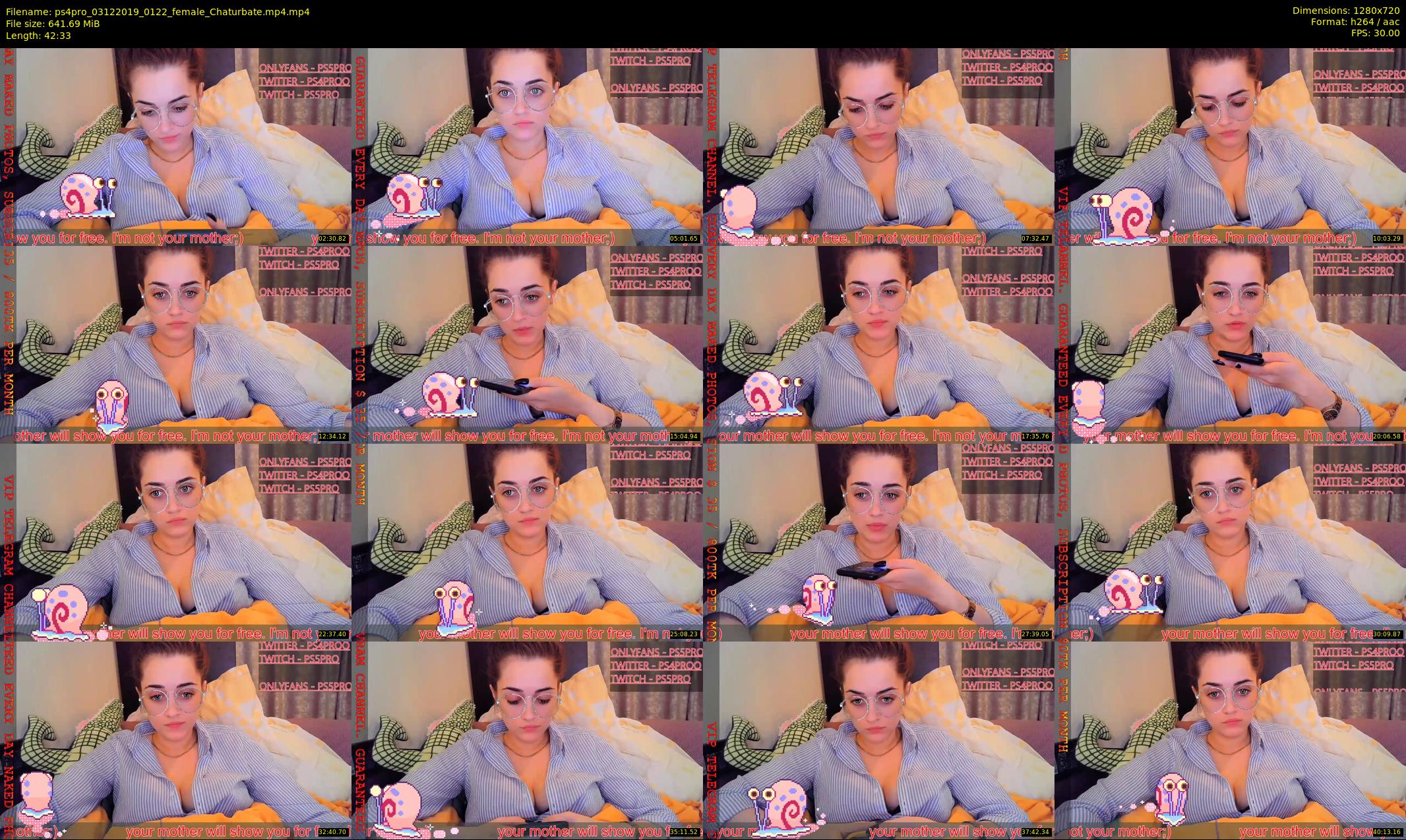 ps4pro — 43 minute Chaturbate female cam show recording, 720p, Dec 3, 2019